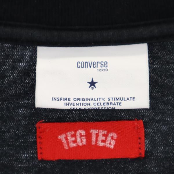コンバーストウキョウ テグテグ プリント 半袖 Tシャツ 3 ブラック系 CONVERSETOKYO TEGTEG メンズ