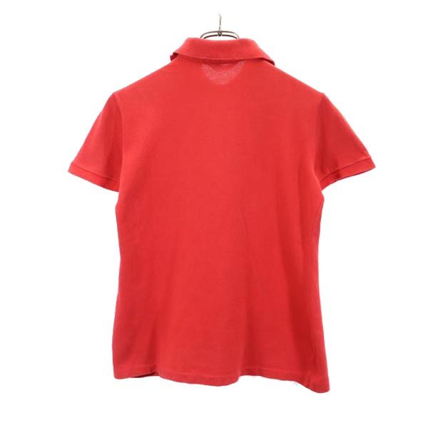 Brooks Brothers ブルックスブラザーズ 半袖 ポロシャツ M レッド 鹿の子 レディース