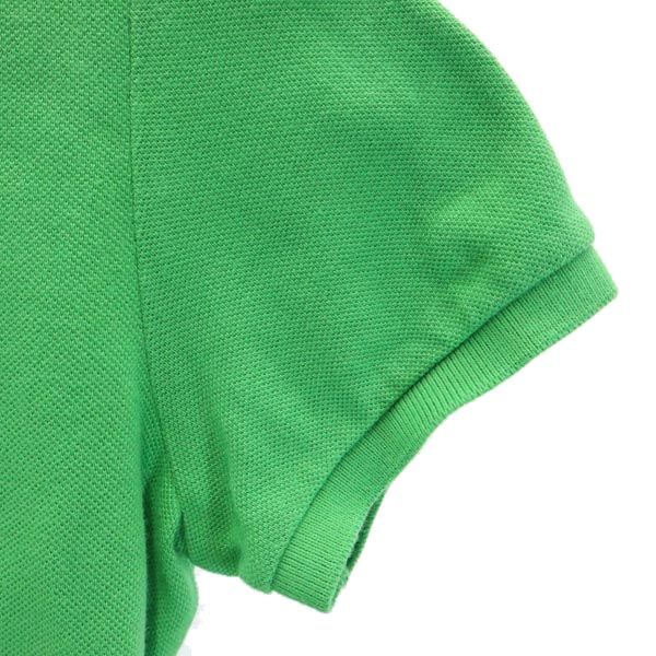 RALPH LAUREN ラルフローレン 半袖 ポロシャツ M 緑 鹿の子 レディース