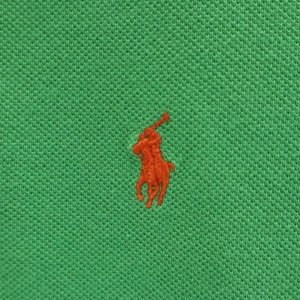 RALPH LAUREN ラルフローレン 半袖 ポロシャツ M 緑 鹿の子 レディース