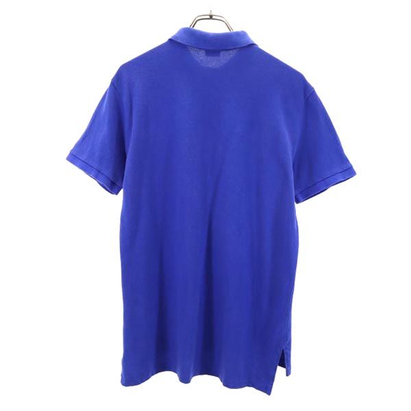 Polo by Ralph Lauren ポロバイラルフローレン 半袖 ポロシャツ M 青 鹿の子 メンズ