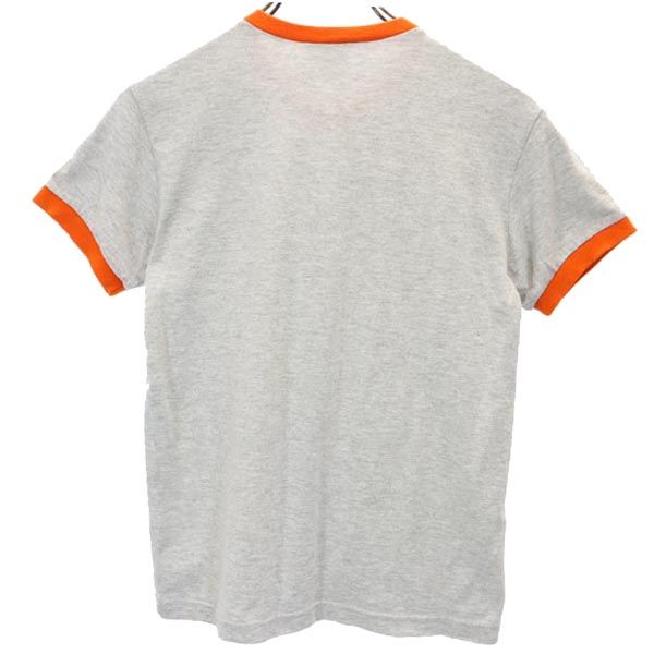 NIKE ナイキ 90s 00s 白タグ オールド 半袖 Vネック リンガー Tシャツ S グレー系 レディース