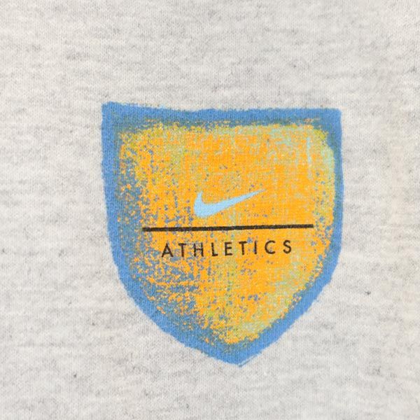 NIKE ナイキ 90s 00s 白タグ オールド 半袖 Vネック リンガー Tシャツ S グレー系 レディース