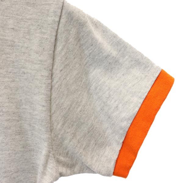 NIKE ナイキ 90s 00s 白タグ オールド 半袖 Vネック リンガー Tシャツ S グレー系 レディース