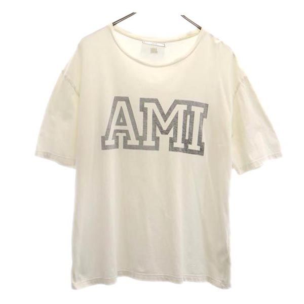 ami alexandre mattiussi アミアレクサンドルマテュッシ リバースプリント 半袖 リバースプリント Tシャツ M ホワイト系 メンズ