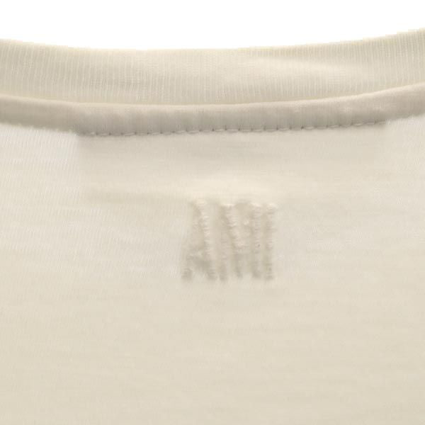 ami alexandre mattiussi アミアレクサンドルマテュッシ リバースプリント 半袖 リバースプリント Tシャツ M ホワイト系 メンズ