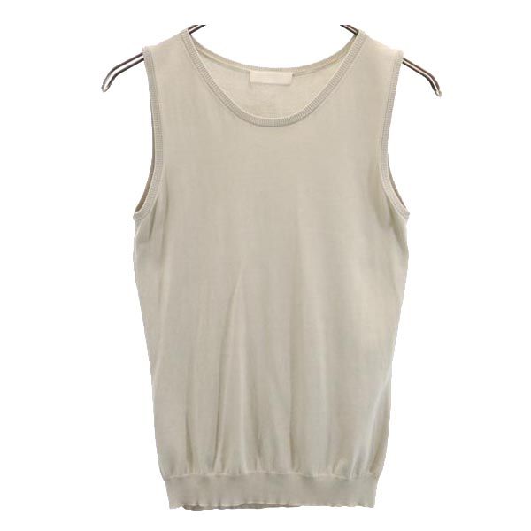 ANTEPRIMA アンテプリマ シルクブレンド ノースリーブ タンクトップ 38 ベージュ系 レディース