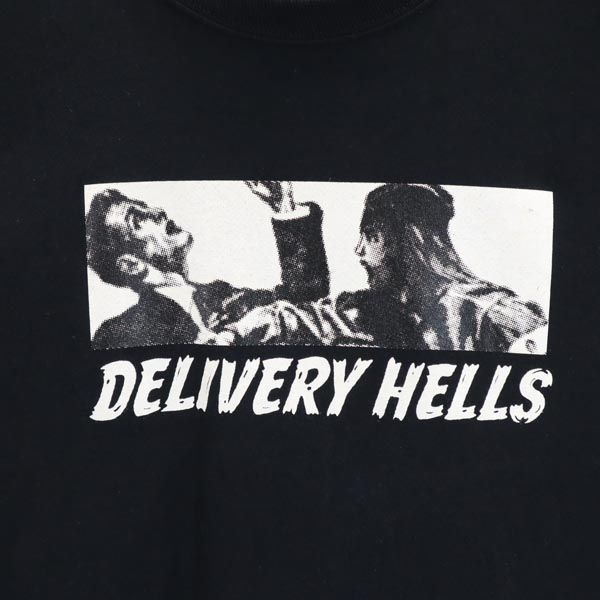 FLAGSTUFF フラグスタフ プリント 半袖 Tシャツ L ブラック系 メンズ