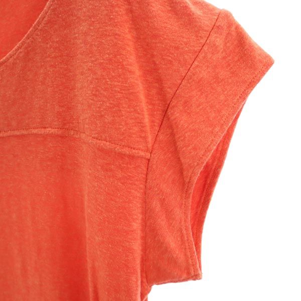 A.P.C. アーペーセー 日本製 半袖 ワンピース XS オレンジ フレンチスリーブ レディース