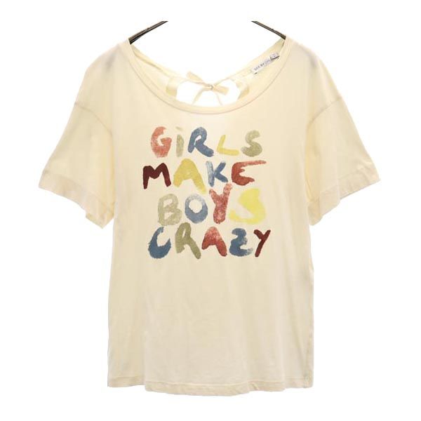 SEE BY CHLOE シーバイクロエ バックプリント 半袖 Tシャツ I 38 ベージュ系 レディース