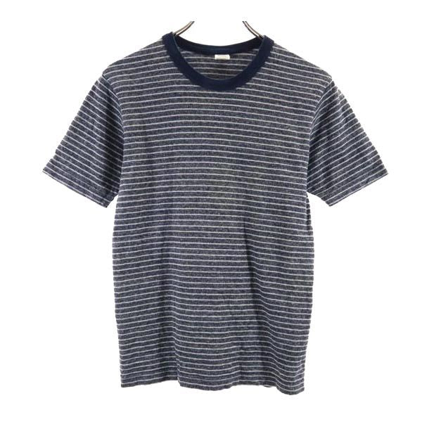 UES CLOTHING MFG CO 日本製 ボーダー 半袖 Tシャツ 1 ネイビー系 メンズ