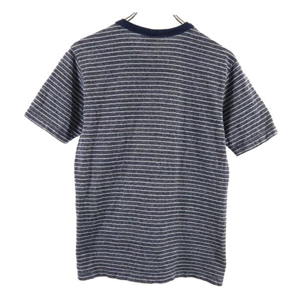 UES CLOTHING MFG CO 日本製 ボーダー 半袖 Tシャツ 1 ネイビー系 メンズ