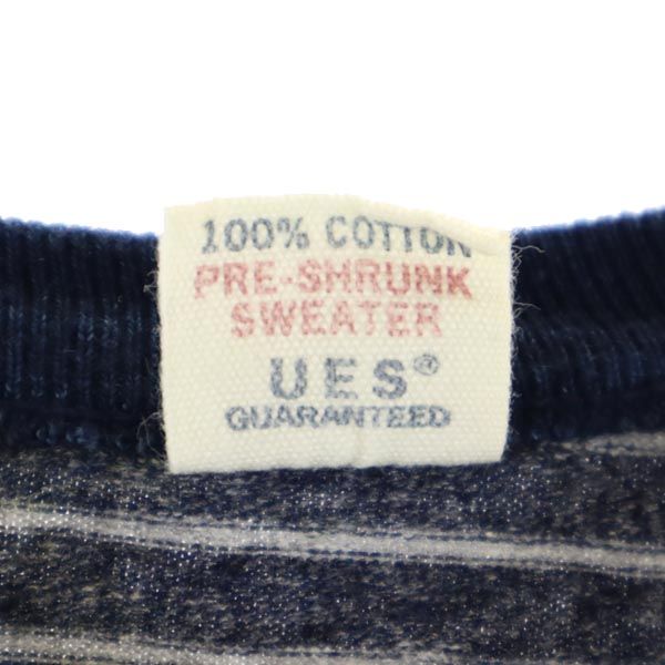 UES CLOTHING MFG CO 日本製 ボーダー 半袖 Tシャツ 1 ネイビー系 メンズ
