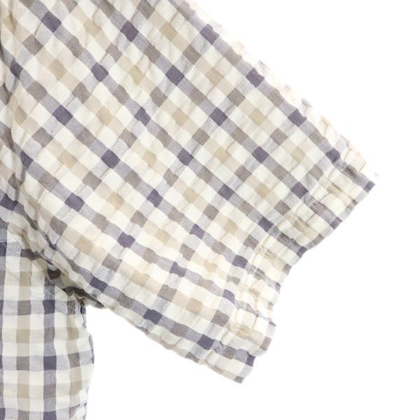XLARGE エクストララージ チェック 半袖 シャツ M グレー系 メンズ