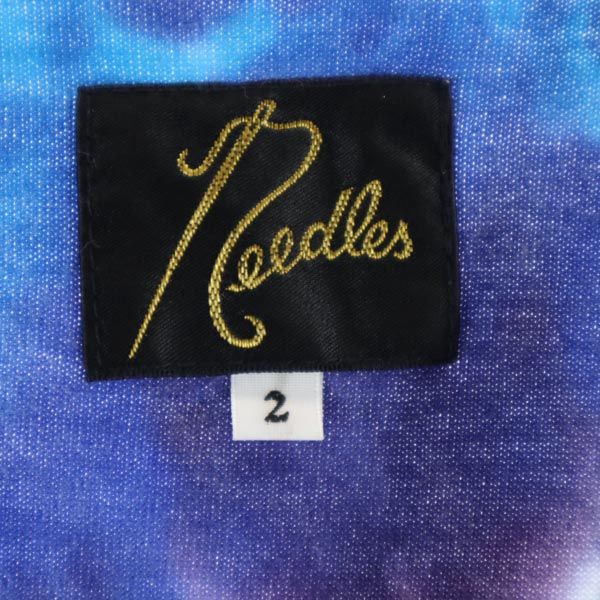 Needles ニードルズ 日本製 タイダイ アシンメトリー 半袖 アシンメトリー Tシャツ 2 ブルー系 レディース