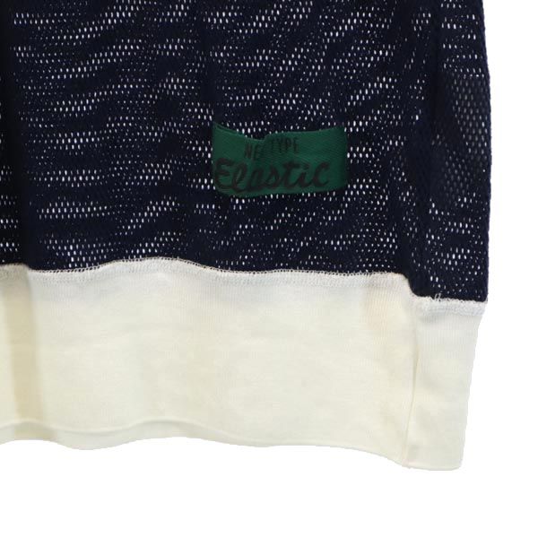 TOGA VIRILIS トーガビリリース 日本製 半袖 メッシュ Tシャツ ONE ネイビー系 メンズ
