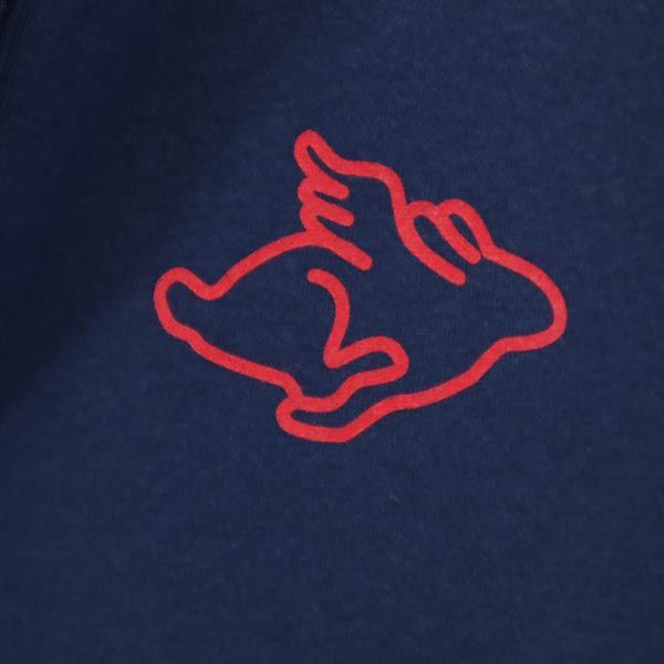 PEARLY GATES パーリーゲイツ ゴルフ 半袖 ハーフジップ Tシャツ 0 ネイビー系 レディース