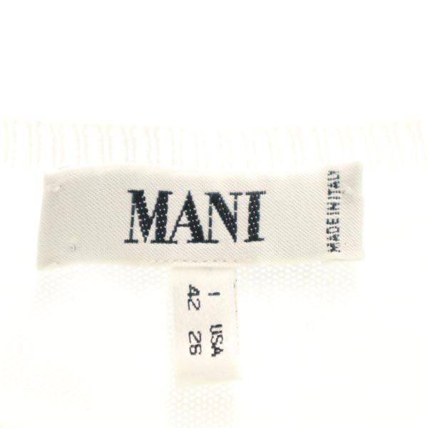 MANI ARMANI マニ イタリア製 半袖 カットソー 42 白系 レディース