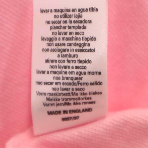 Burberrys バーバリーズ 90s オールド 半袖 ポロシャツ S ピンク 鹿の子 レディース