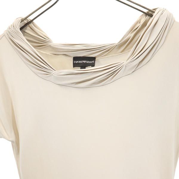 Emporio Armani エンポリオアルマーニ ノースリーブ チュニック 40 ベージュ系 レディース
