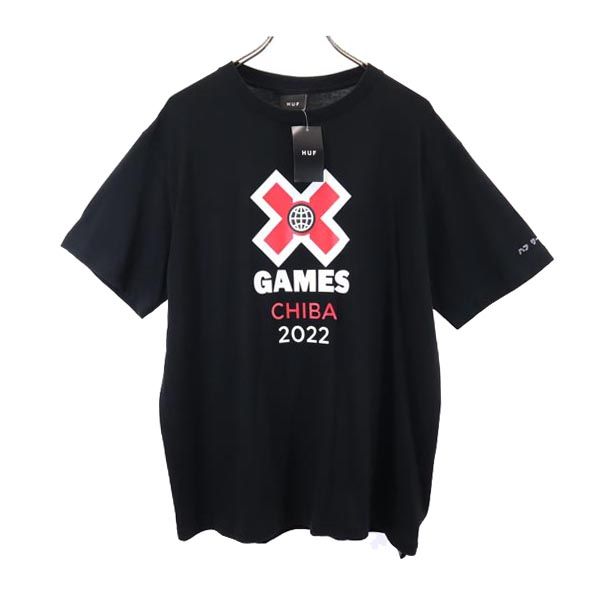 未使用 HUF ハフ 半袖 Tシャツ L ブラック系 メンズ