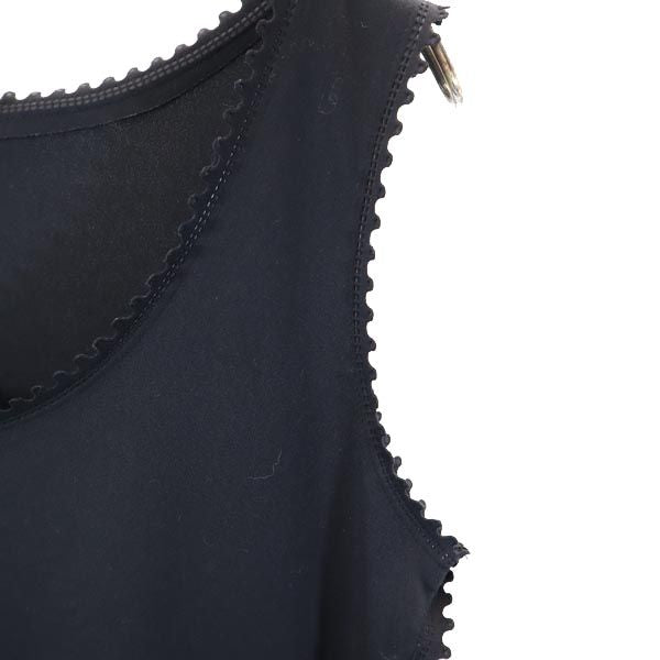 ISSEY MIYAKE イッセイミヤケ 日本製 ノースリーブ タンクトップ M ブラック系 レディース