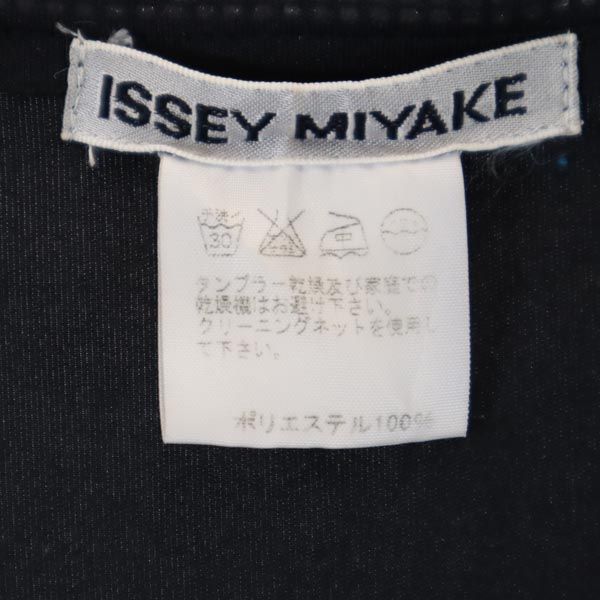 ISSEY MIYAKE イッセイミヤケ 日本製 ノースリーブ タンクトップ M ブラック系 レディース