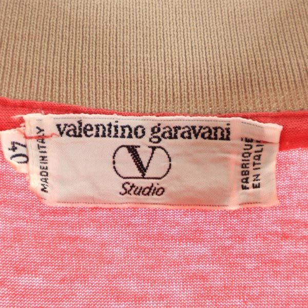 VALENTINO ヴァレンティノ イタリア製 半袖 ポロシャツ 40 赤系 レディース