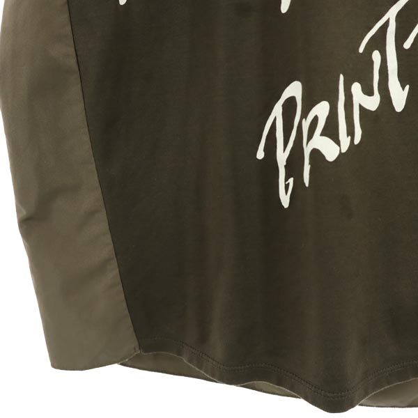 LANVIN en Bleu ランバンオンブルー 日本製 半袖 Tシャツ 38 カーキ レディース