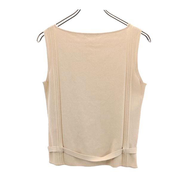 ANTEPRIMA アンテプリマ ノースリーブ ニット カットソー 42 ベージュ レディース