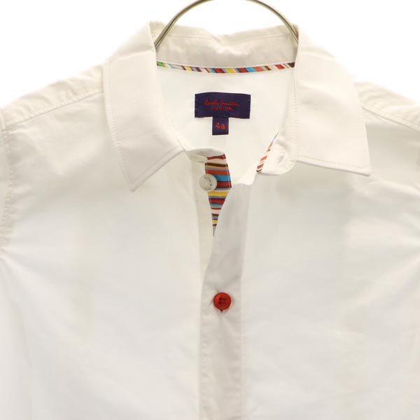 Paul Smith ポールスミス 半袖 シャツ 4a ホワイト JUNIOR キッズ