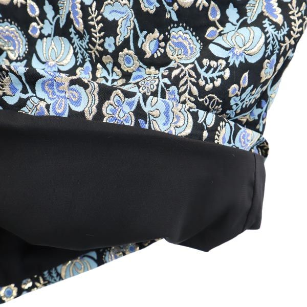 未使用 MSGM エムエスジーエム イタリア製 総柄 半袖 ワンピース 38 ブルー系 レディース