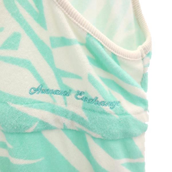 ARMANI EXCHANGE アルマーニエクスチェンジ ノースリーブ パイル地 ワンピース S グリーン系 レディース