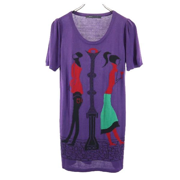 MARC JACOBS マークジェイコブス 半袖 チュニック パープル系 ワンピース レディース