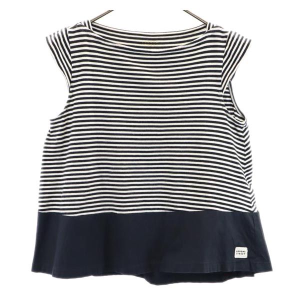 BROOME STREET kate spade ブルームストリート ケイトスペード ボーダー 半袖 Tシャツ M 白×黒 レディース