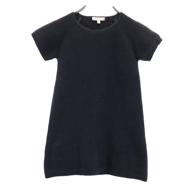 Chloe クロエ 半袖 ニット ワンピース 6 ブラック チュニック キッズ
