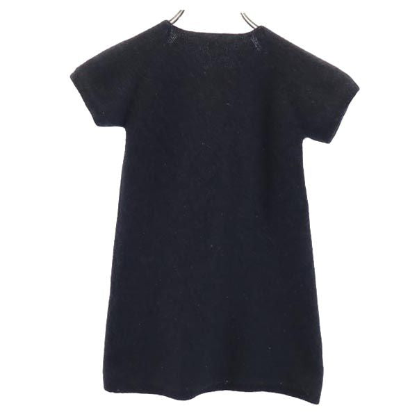 Chloe クロエ 半袖 ニット ワンピース 6 ブラック チュニック キッズ