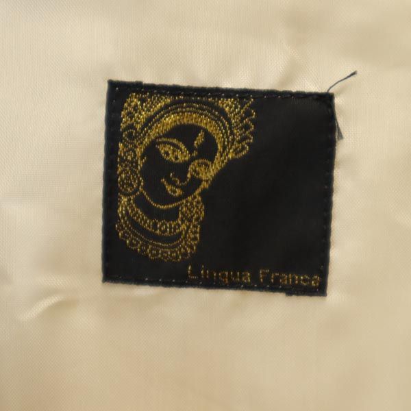 未使用 LINGUA FRANCA リングァフランカ 半袖 ワンピース F ベージュ レディース