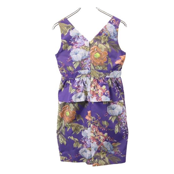 GRACE CONTINENTAL グレースコンチネンタル 日本製 ノースリーブ ワンピース 36 パープル系 レディース