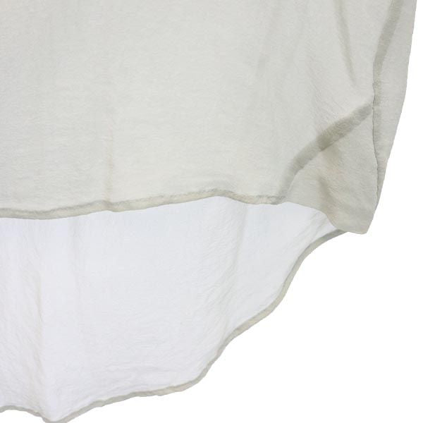 BCBGMAXAZRIA ビーシービージーマックスアズリア シルク 長袖 シャツ XXS グレー系 シースルー レディース