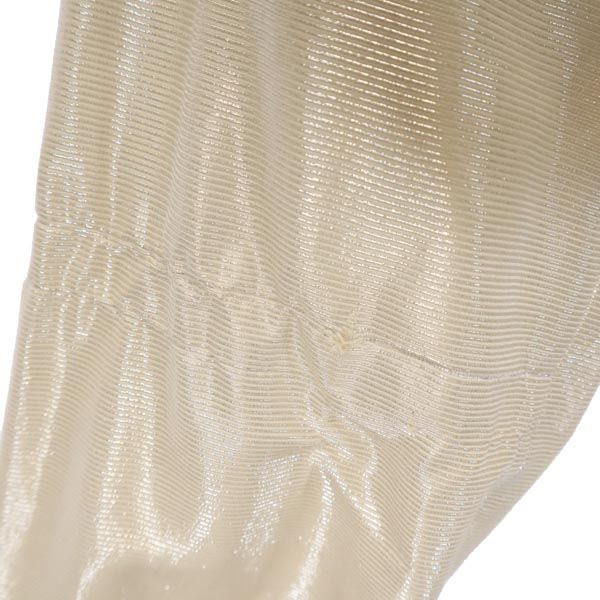 LANVIN ランバン 日本製 ノーカラージャケット 38 ベージュ系 レディース