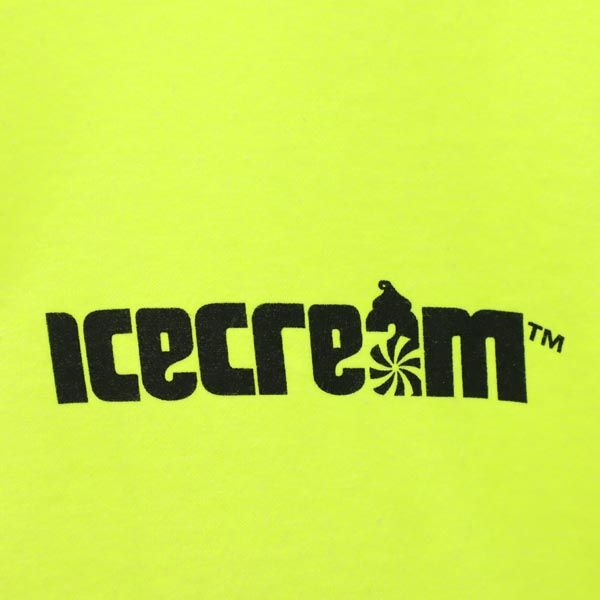 未使用 ICE CREAM アイスクリーム バッグプリント 半袖 Tシャツ M イエロー メンズ