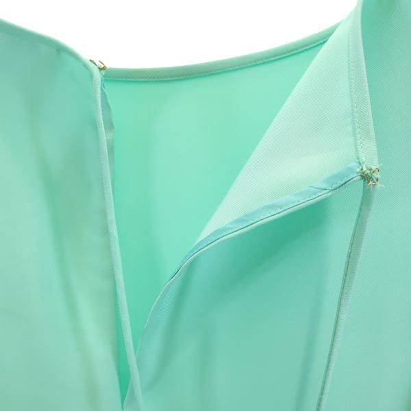 Kate Spade ケイトスペード 半袖 ワンピース 2 グリーン系 バックリボン レディース