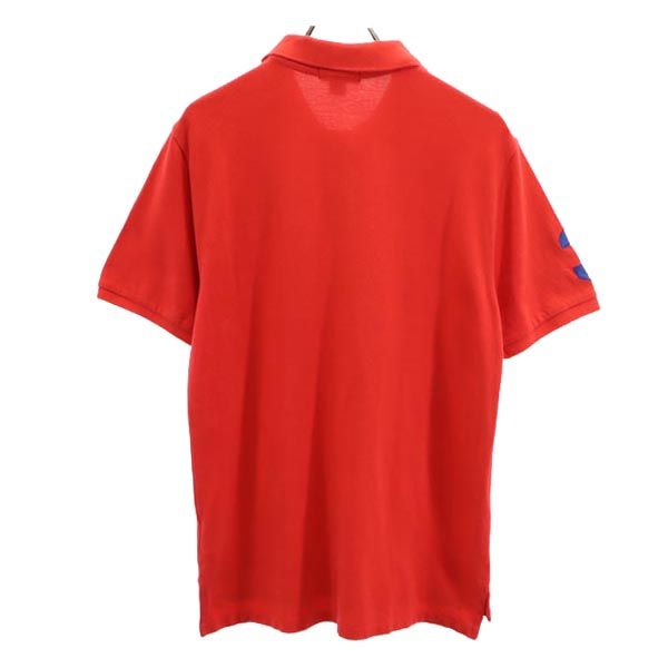 ポロラルフローレン ビッグポニー 半袖 ポロシャツ XL(18-20) 赤系 POLO RALPH LAUREN 鹿の子 キッズ