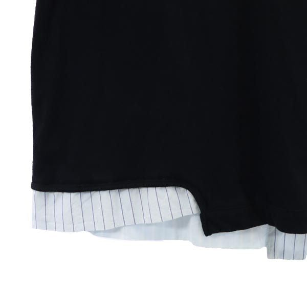 Y's ワイズ 日本製 半袖 デザイン カットソー 2 ブラック系 レディース