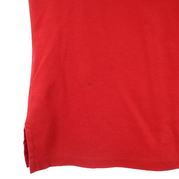 ALDRIDGE JEUNE アルドリッジジュヌ ノースリーブ ポロシャツ レッド レディース