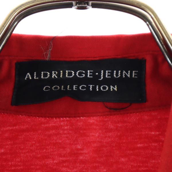 ALDRIDGE JEUNE アルドリッジジュヌ ノースリーブ ポロシャツ レッド レディース