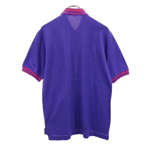 KENZO ケンゾー 日本製 ゴルフ 半袖 ポロシャツ 2 紫系 GOLF 鹿の子 メンズ