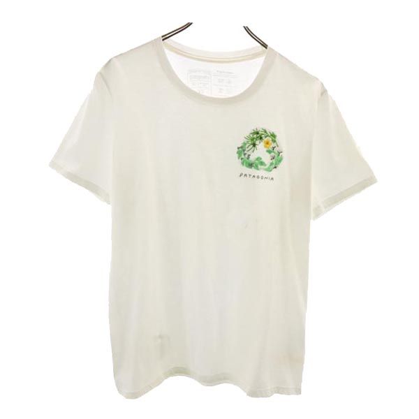patagonia パタゴニア アウトドア 半袖 Tシャツ M ホワイト系 レディース