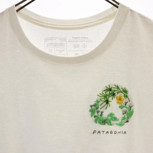 patagonia パタゴニア アウトドア 半袖 Tシャツ M ホワイト系 レディース